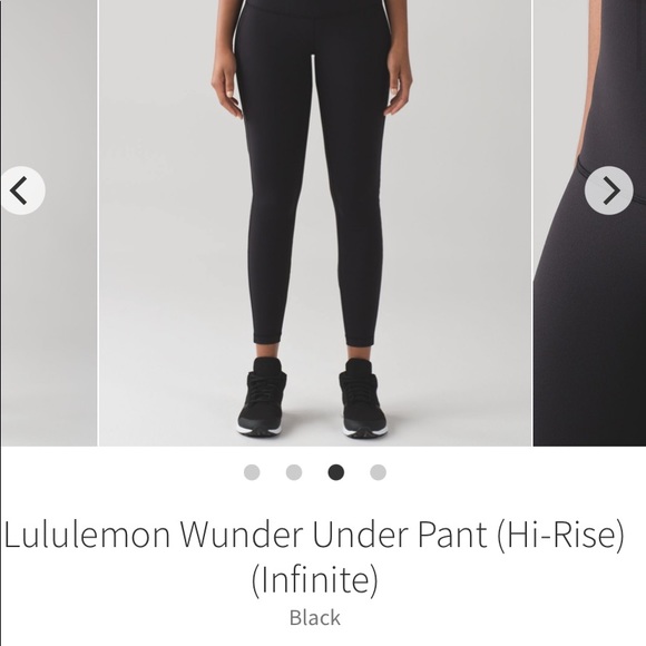 Lululemon High Rise Infinite Wunder Under Leggings size 4 E55 - Picture 5 of 14